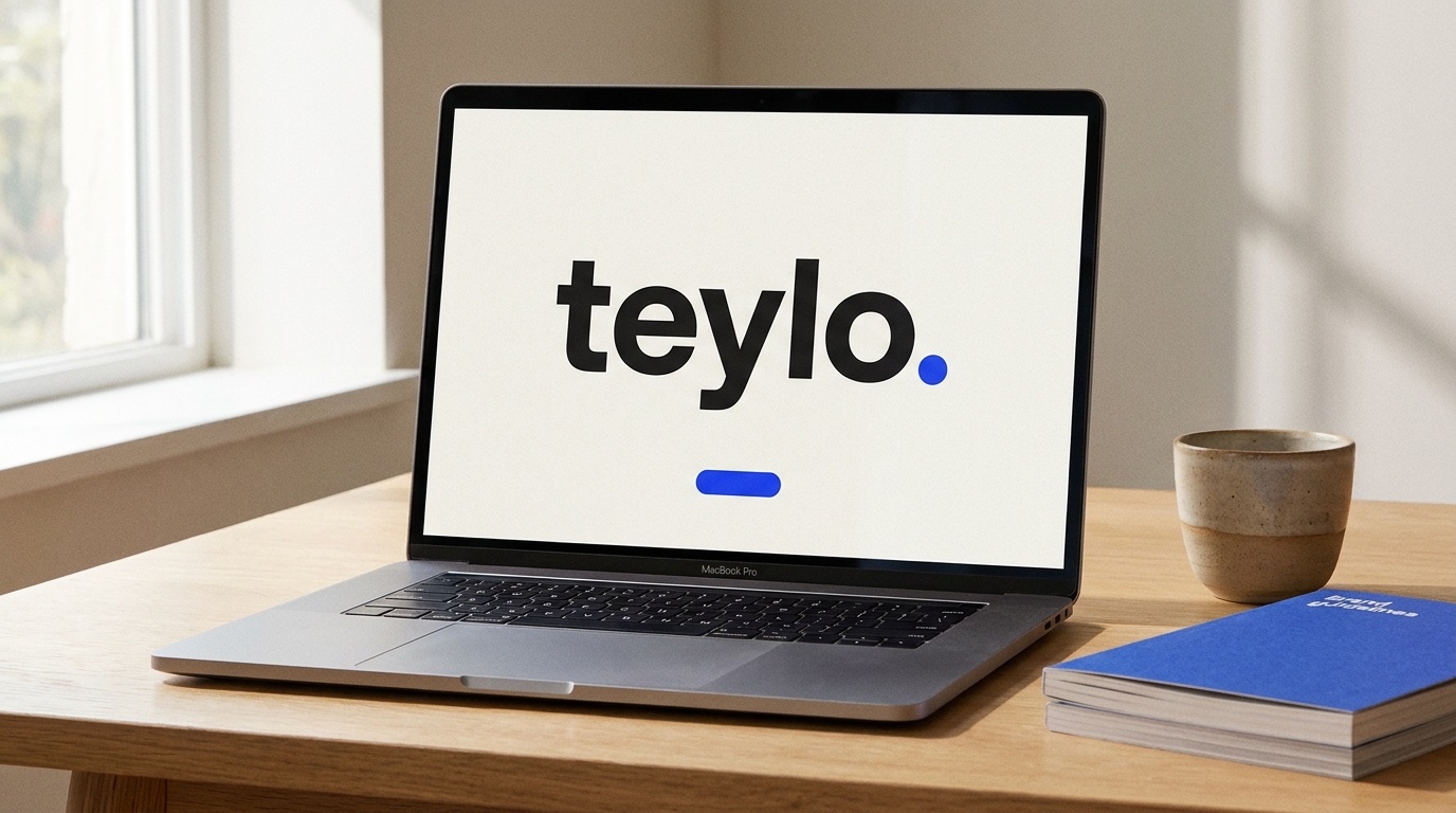 Teylo website-ontwerp op een MacBook